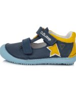 batukai vaikams D.D.Step (Vengrija)  Barefoot tamsiai mėlyni batai 25-30 d. H063897M