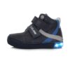 batukai vaikams D.D.Step (Vengrija)  Tamsiai mėlyni LED batai 25-30 d. A068-398M