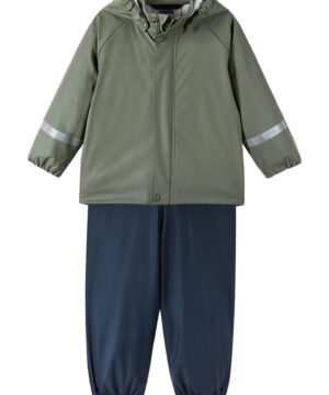REIMA Rain set Tihku pilkai žali batai vaikams 1 Clothes