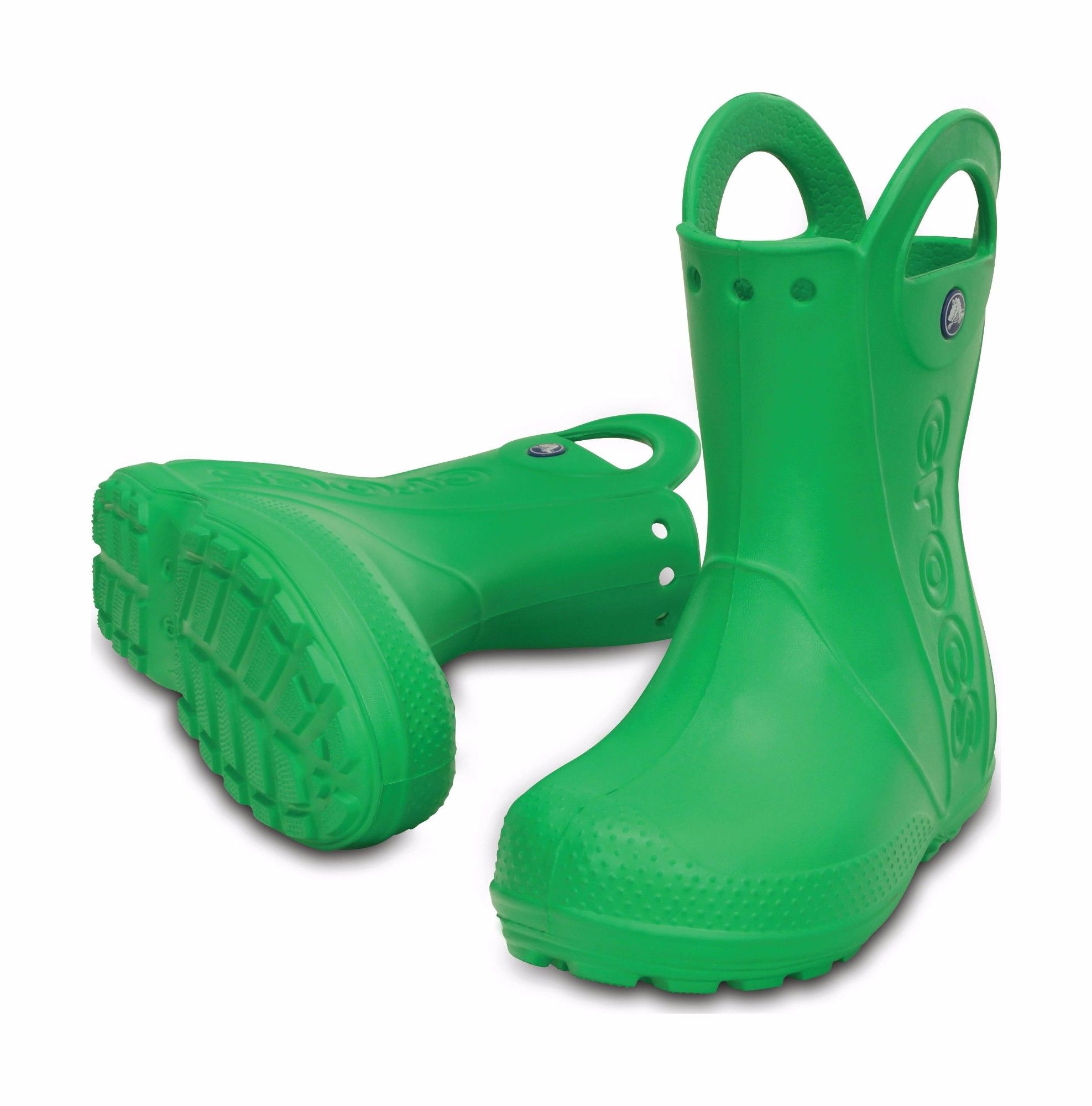 Crocs Kids' Handle It Rain Boot Grass Green vaikiški lietaus batai 7 For boys