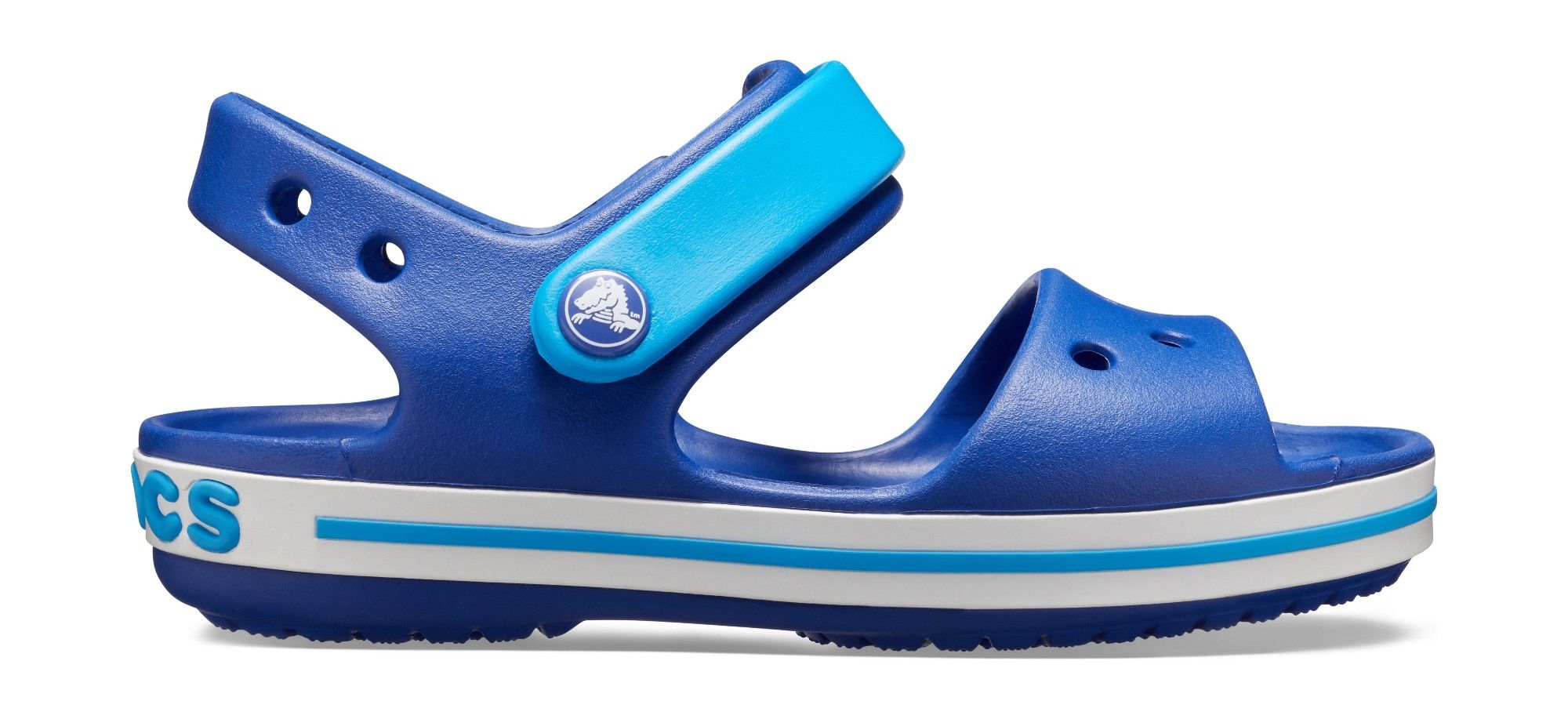 Crocs Kids' Crocband Sandal Cerulean Blue/Ocean vaikiškos basutės 3 Footwear