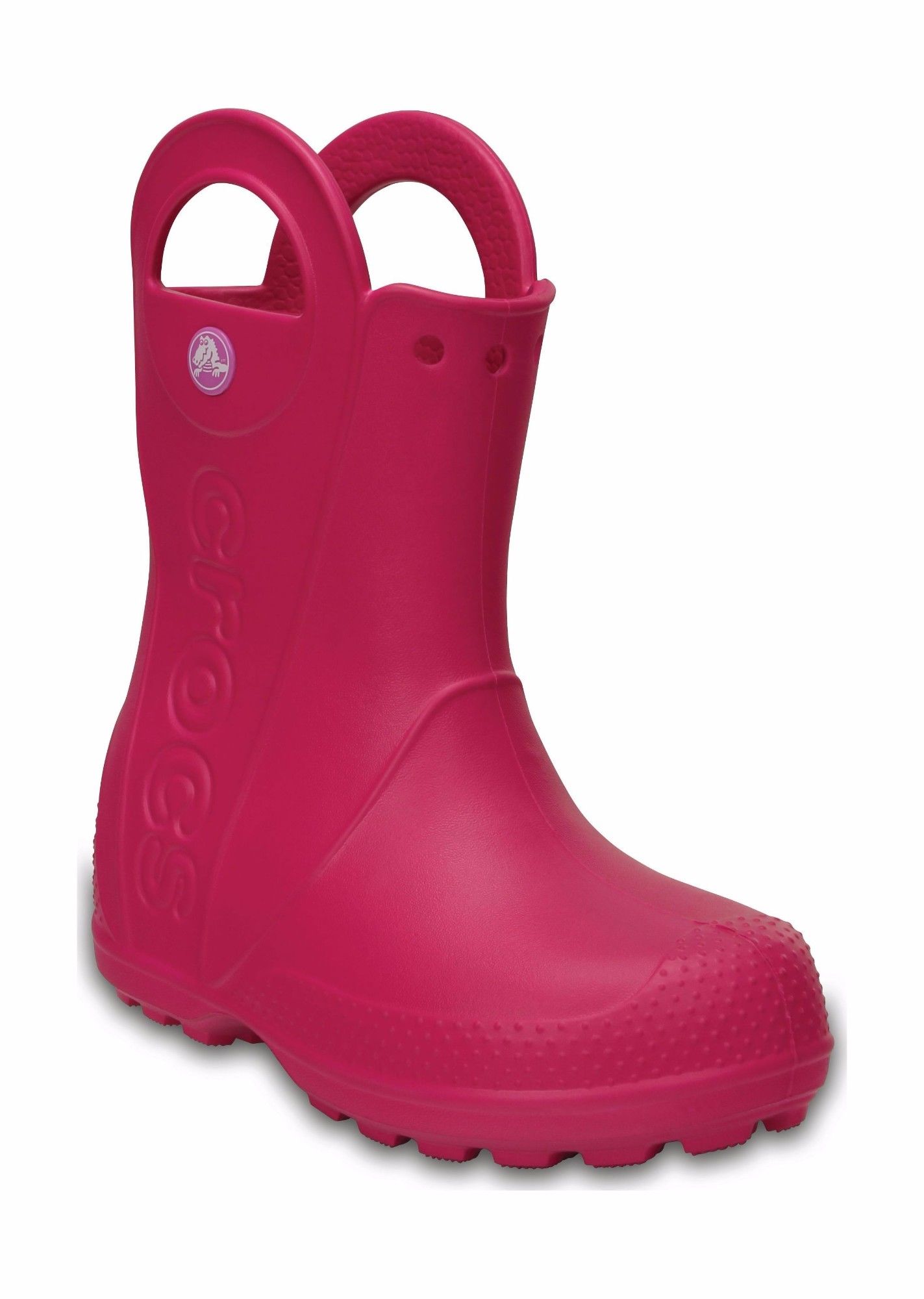 Crocs Kids' Handle It Rain Boot Candy Pink vaikiški lietaus batai 6 For girls