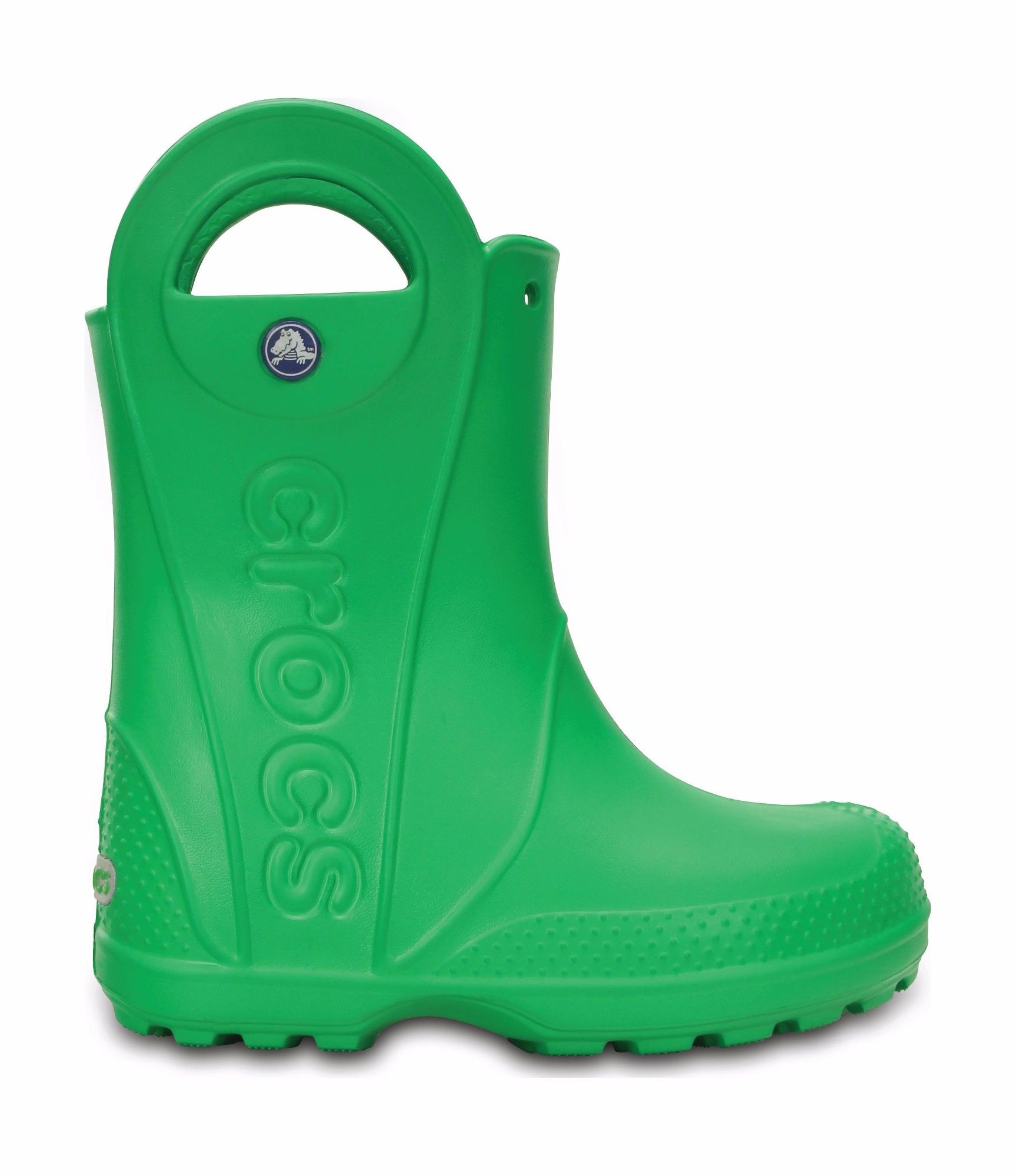Crocs Kids' Handle It Rain Boot Grass Green vaikiški lietaus batai 3 Footwear