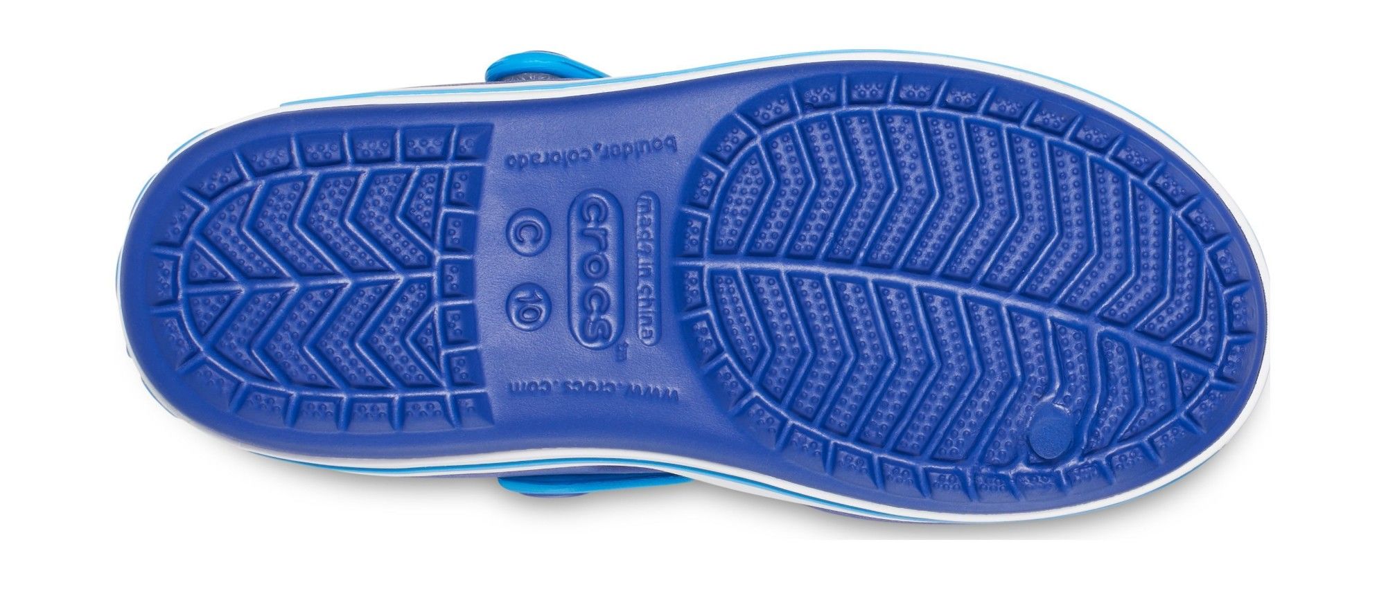 Crocs Kids' Crocband Sandal Cerulean Blue/Ocean vaikiškos basutės 7 Footwear