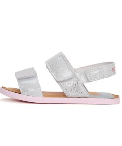 batukai vaikams D.D.Step (Vengrija)  Sidabrinės barefoot basutės 26-31 d. G076-41539AM