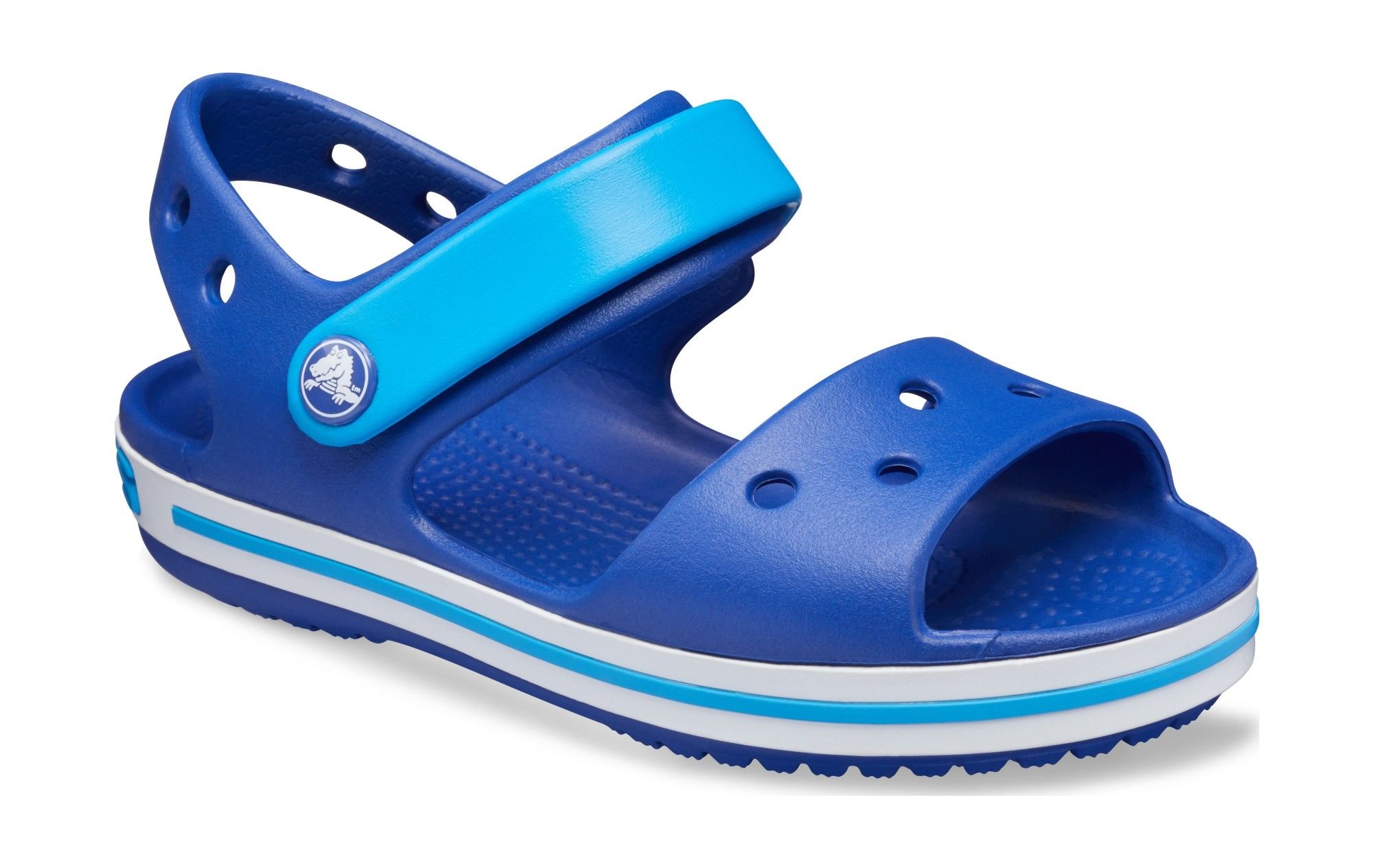 Crocs Kids' Crocband Sandal Cerulean Blue/Ocean vaikiškos basutės 8 Sandals Crocs™ Kids' Crocband Sandal Cerulean Blue/Ocean For Kids