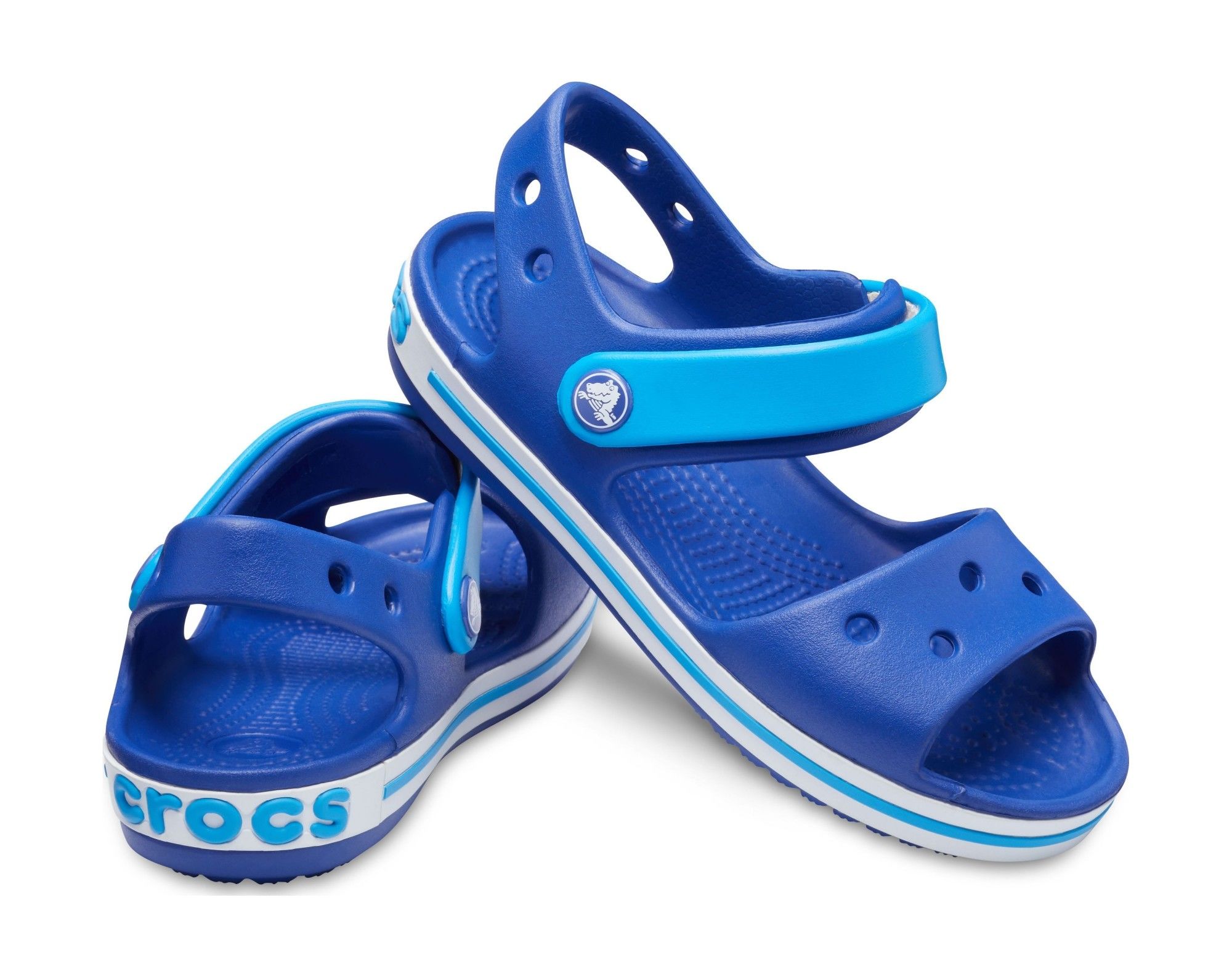 Crocs Kids' Crocband Sandal Cerulean Blue/Ocean vaikiškos basutės 4 Sandals Crocs™ Kids' Crocband Sandal Cerulean Blue/Ocean For Kids