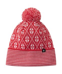 Hats REIMA Kuurassa Tomato red 3881 For Kids