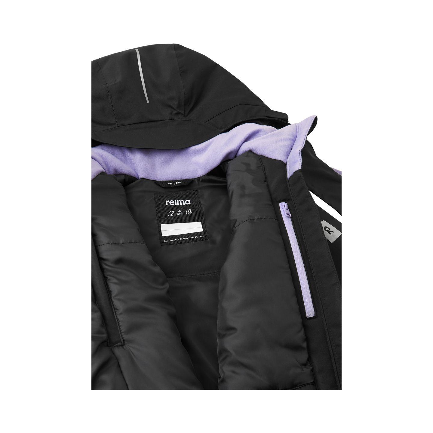 REIMA PERILLE 5100088C striukė vaikams 8 Jackets REIMA PERILLE 5100088C Black 999A