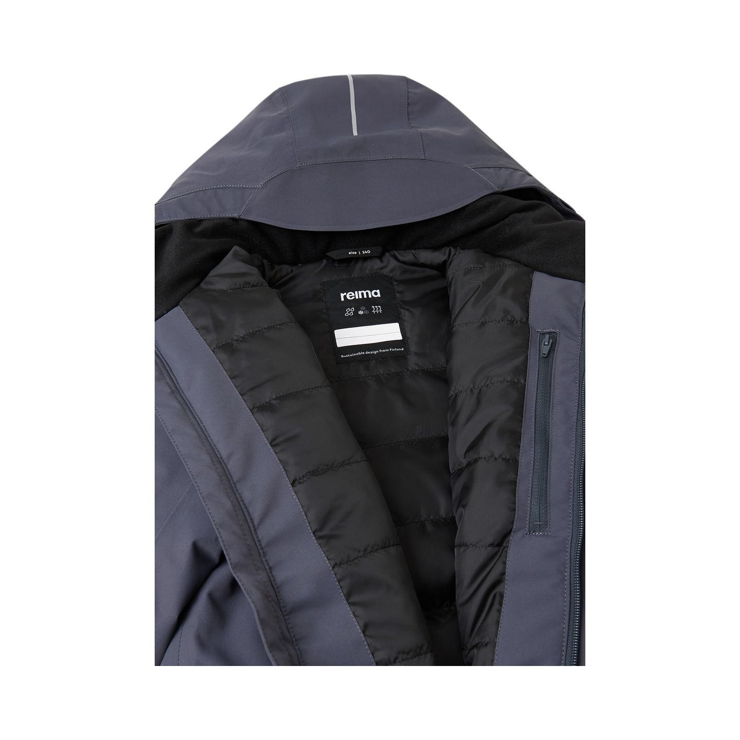 REIMA PALATEN 5100274B kombinezonas vaikams 9 Overalls REIMA PALATEN 5100274B Soft black 9780