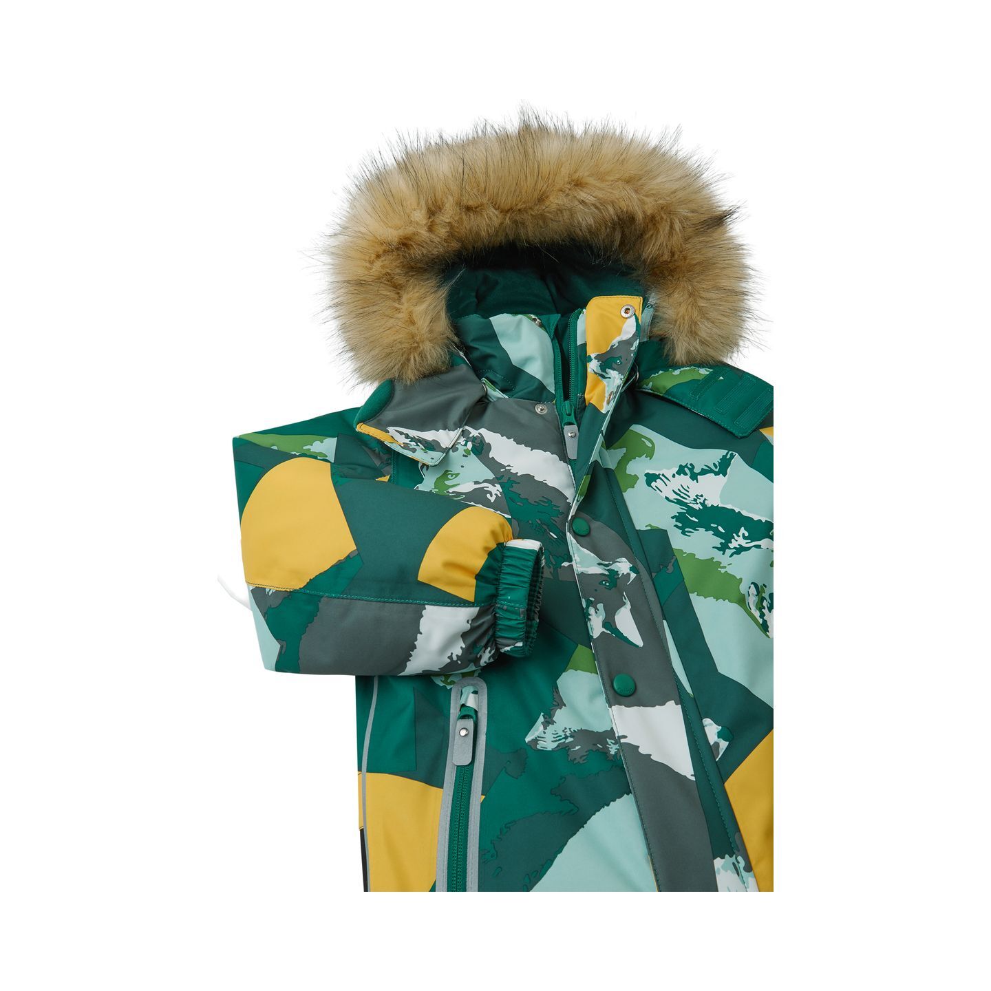 REIMA KIPINA 5100040C kombinezonas vaikams 6 Overalls REIMA KIPINA 5100040C Deeper Green