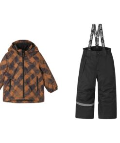 REIMA žieminis dviejų dalių komplektas (striukė + kelnės)  - Cinnamon brown/Black