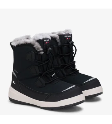 Viking žieminiai batai vaikams Montebello Warm GTX Zip su GORE- TEX - Black