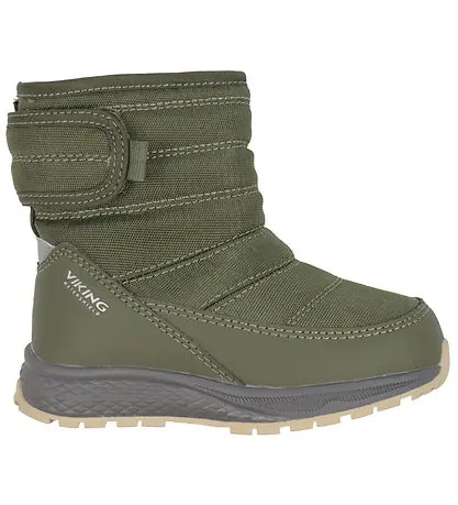 Viking žieminiai batai vaikams Equip Warm WP 1V Pull on - Olive