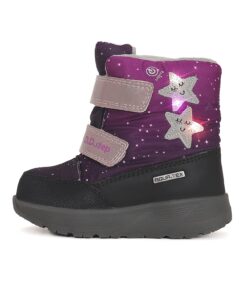 batukai vaikams D.D.Step (Vengrija)  LED sniego batai su vilna 28-33 d. P083-42624BL