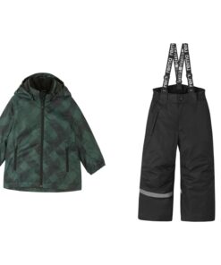 REIMA žieminis dviejų dalių komplektas (striukė + kelnės) - Thymegreen/Black