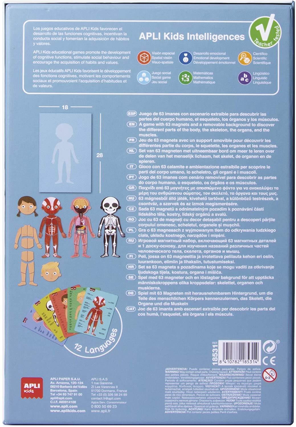 Magnetinis žaidimas „Žmogaus kūnas” - Apli Kids 4 Magnetinis žaidimas „Žmogaus kūnas” - Apli Kids - Image 4
