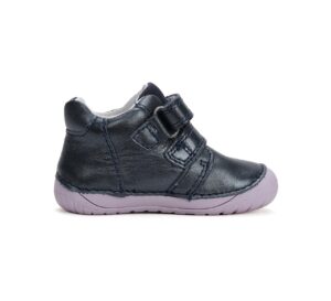 batukai vaikams D.D.Step (Vengrija)  Barefoot tamsiai mėlyni batai 20-25 d. S070-42771A