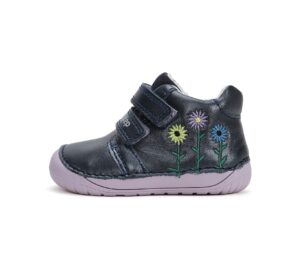 batukai vaikams D.D.Step (Vengrija)  Barefoot tamsiai mėlyni batai 20-25 d. S070-42771A