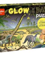 edukaciniai zaislai. Lavinamieji zaislai. Apli Kids . Tamsoje šviečianti dėlionė – Dinozaurai