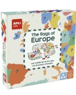 edukaciniai zaislai. Lavinamieji zaislai. Apli Kids . APLI dėlionė - Europos vėliavos