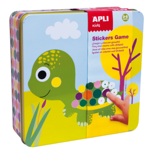 edukaciniai zaislai. Lavinamieji zaislai. Apli Kids . Apli Kids lipdukų žaidimas GYVŪNAI