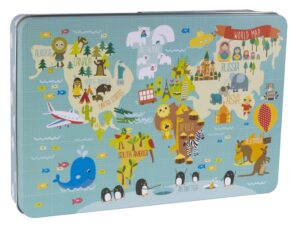 edukaciniai zaislai. Lavinamieji zaislai. Apli Kids . Apli Kids XL dėlionė PASAULIO ŽEMĖLAPIS