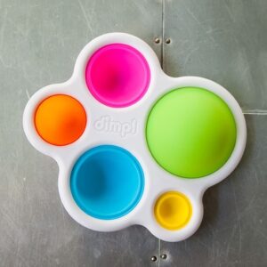 edukaciniai zaislai. Lavinamieji zaislai. FatBrainToys . Dimpl sensorinis žaislas