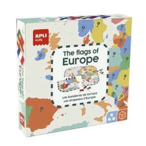 edukaciniai zaislai. Lavinamieji zaislai. Apli Kids . APLI dėlionė - Europos vėliavos
