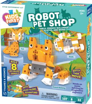 edukaciniai zaislai. Lavinamieji zaislai. KOSMOS . NEŽYMUS PAŽEIDIMAS - KIDS FIRST mokslinis rinkinys Robot Pet Shop