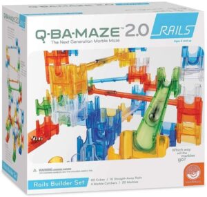 edukaciniai zaislai. Lavinamieji zaislai. Mindware . Q-BA-MAZE 2.0: RAILS labirintų konstruktorius