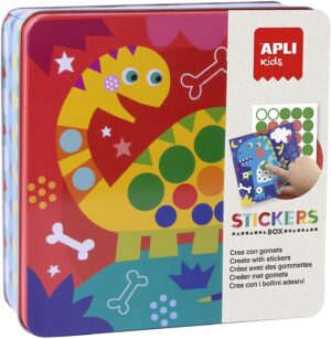 edukaciniai zaislai. Lavinamieji zaislai. Apli Kids . Apli Kids lipdukų žaidimas „Dino”