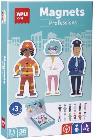 edukaciniai zaislai. Lavinamieji zaislai. Apli Kids . Magnetinis žaidimas „Profesijos”