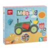 edukaciniai zaislai. Lavinamieji zaislai. Apli Kids . Mokomasis žaidimas-dėlionė „Mano pirmoji medinė mozaika“