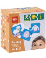 edukaciniai zaislai. Lavinamieji zaislai. Apli Kids . Apli Kids dėlionė „Daiktų kilmė”