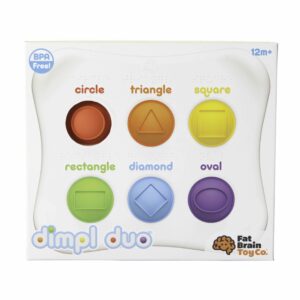 edukaciniai zaislai. Lavinamieji zaislai. FatBrainToys . Sensorinis žaislas „Dimpl Duo“