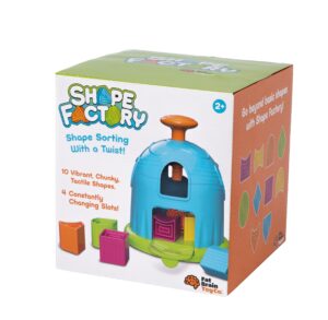 edukaciniai zaislai. Lavinamieji zaislai. FatBrainToys . Formų rūšiavimo žaidimas „Shape Factory“