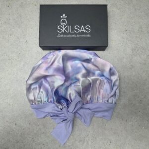 silkine miego kepure vaikams skilsas violetine migla 2 1 scaled