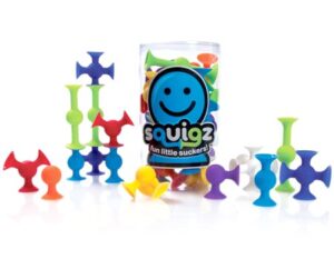 edukaciniai zaislai. Lavinamieji zaislai. FatBrainToys . Squigz (22 vnt) lipšniukai