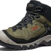 Keen TARGHEE IV MID WP 1029826 - DARK OLIVE/GOLD FLAME vyriški batai - sandalai