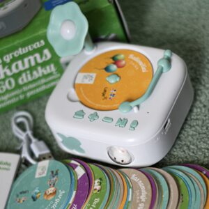 yes for skills muzikos grotuvas vaikams su 60 disku su irasytomis lietuviskomis dainomis ir pasakomis 4 1 scaled