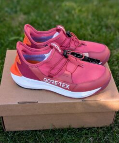 VIKING QuickGO GTX SL rudeniniai/pavasariniai batai vaikams, rožinės spalvos, su GORE-TEX, vandeniui atsparūs, lengvi, su elastiniais raišteliais ir lipduku
