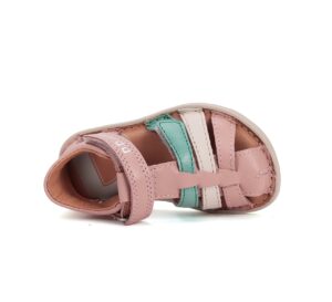 batukai vaikams D.D.Step (Vengrija)  Rožinės barefoot basutės 26-31 d. G076-51736CM