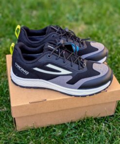 VIKING Century WP SL rudeniniai/pavasariniai batai vaikams, spalva juoda su lime akcentais, vandeniui atsparūs, lengvi, su elastingais raišteliais ir lipduku