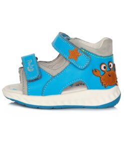 Ponte20 Šviesiai mėlynos basutės 22-27 d. DA051760A. Batai vaikams. Tvirtas užkulnis