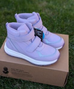 VIKING Equip Glow WP 2V rudeniniai/pavasariniai batai vaikams, spalva lilac, vandeniui atsparūs, su dviem lipdukais, švytintys tamsoje
