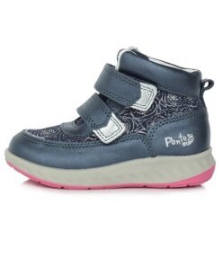 Ponte20 Mėlyni batai 22-27 d. DA06-3-993C. Batai vaikams. Tvirtas užkulnis