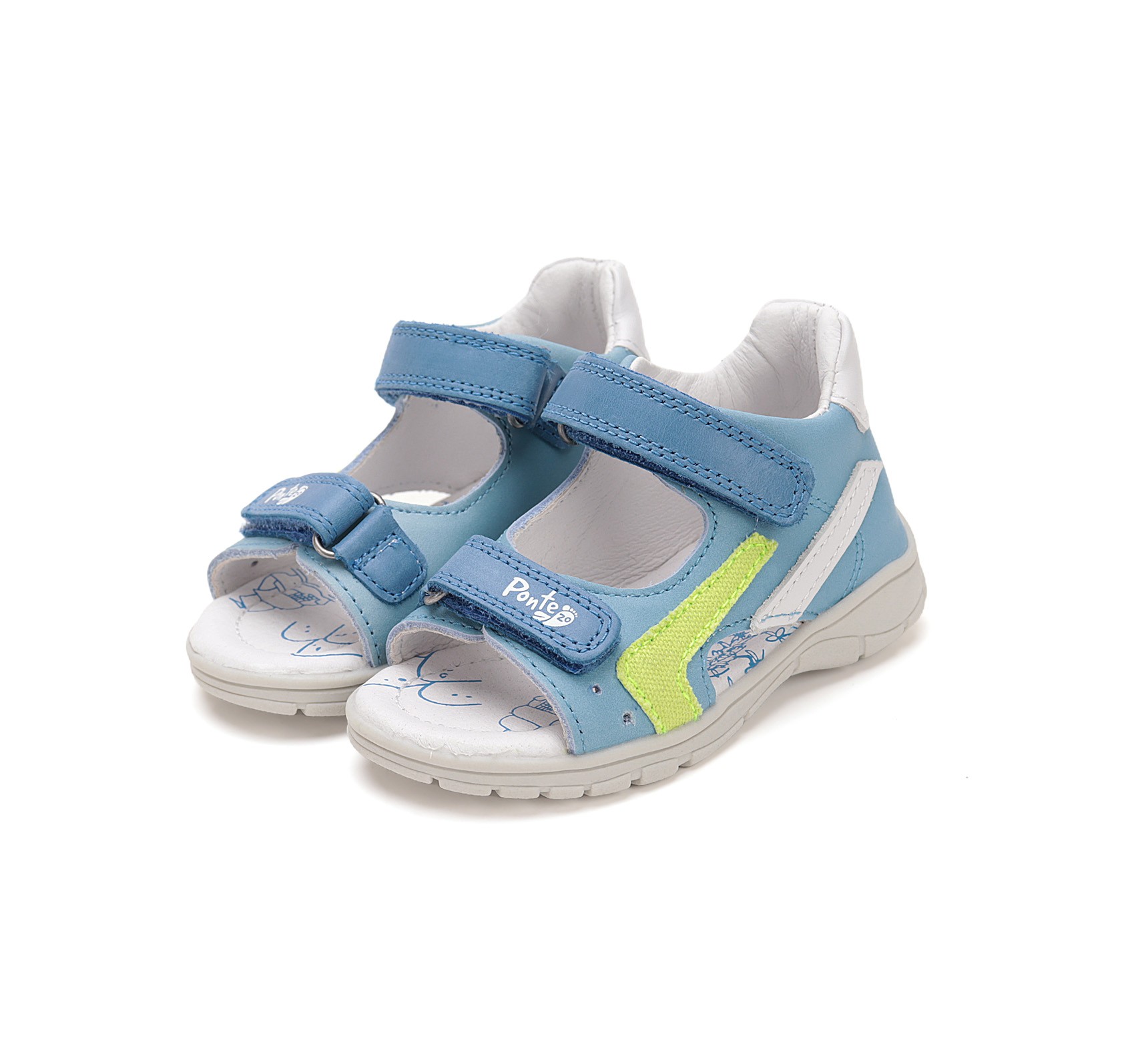 Ponte20 Šviesiai mėlynos basutės 22-27 d. DA05-5-1733. Batai vaikams 5 Ponte20 Šviesiai mėlynos basutės 22-27 d. DA05-5-1733. Batai vaikams. Tvirtas užkulnis