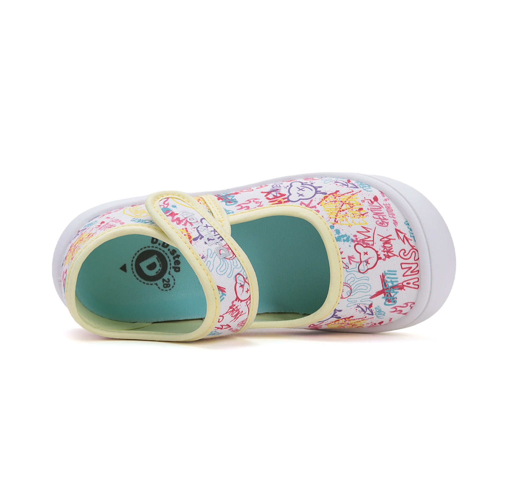 Balti canvas batai 28-33 d. C100-51511AL. D.D.Step (Vengrija). Batai vaikams 6 batukai vaikams D.D.Step (Vengrija) Balti canvas batai 28-33 d. C100-51511AL