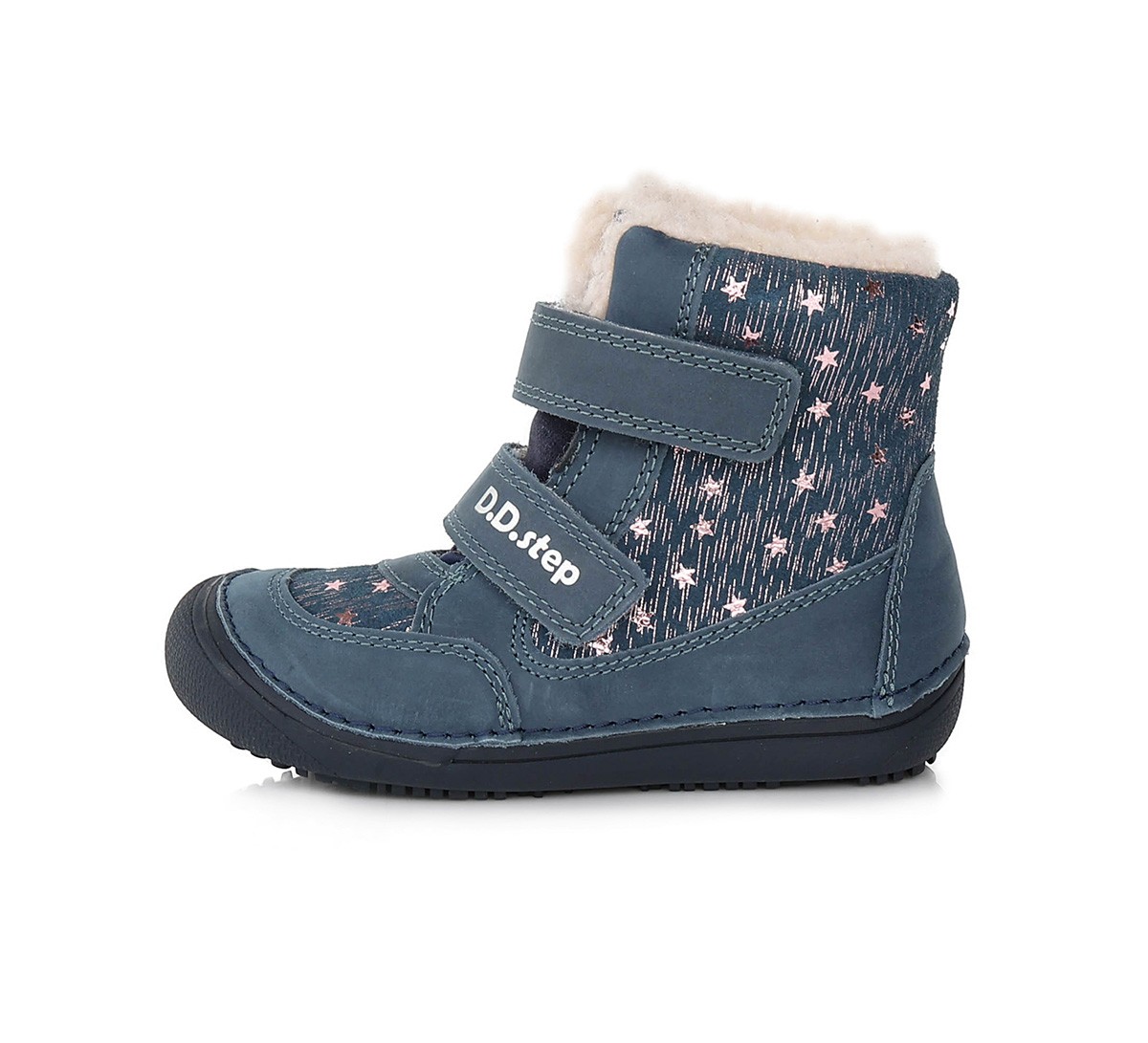 Barefoot batai su dirbtinio kailio pamušalu 25-30 d. W063-333AM. D.D.Step (Vengrija). Batai vaikams 3 batukai vaikams D.D.Step (Vengrija) Barefoot batai su dirbtinio kailio pamušalu 25-30 d. W063-333AM